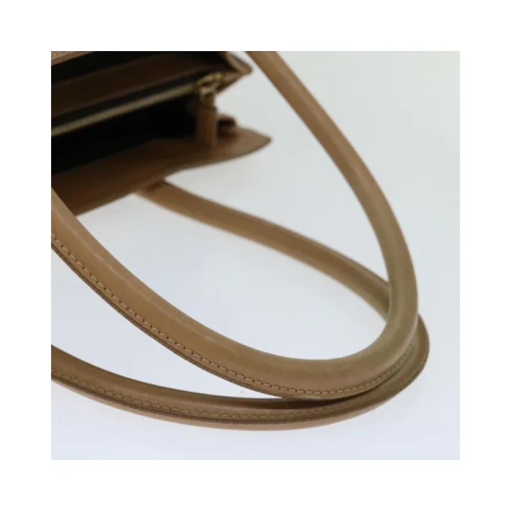Dior Vintage Pre-owned Canvas handbags Beige Dames