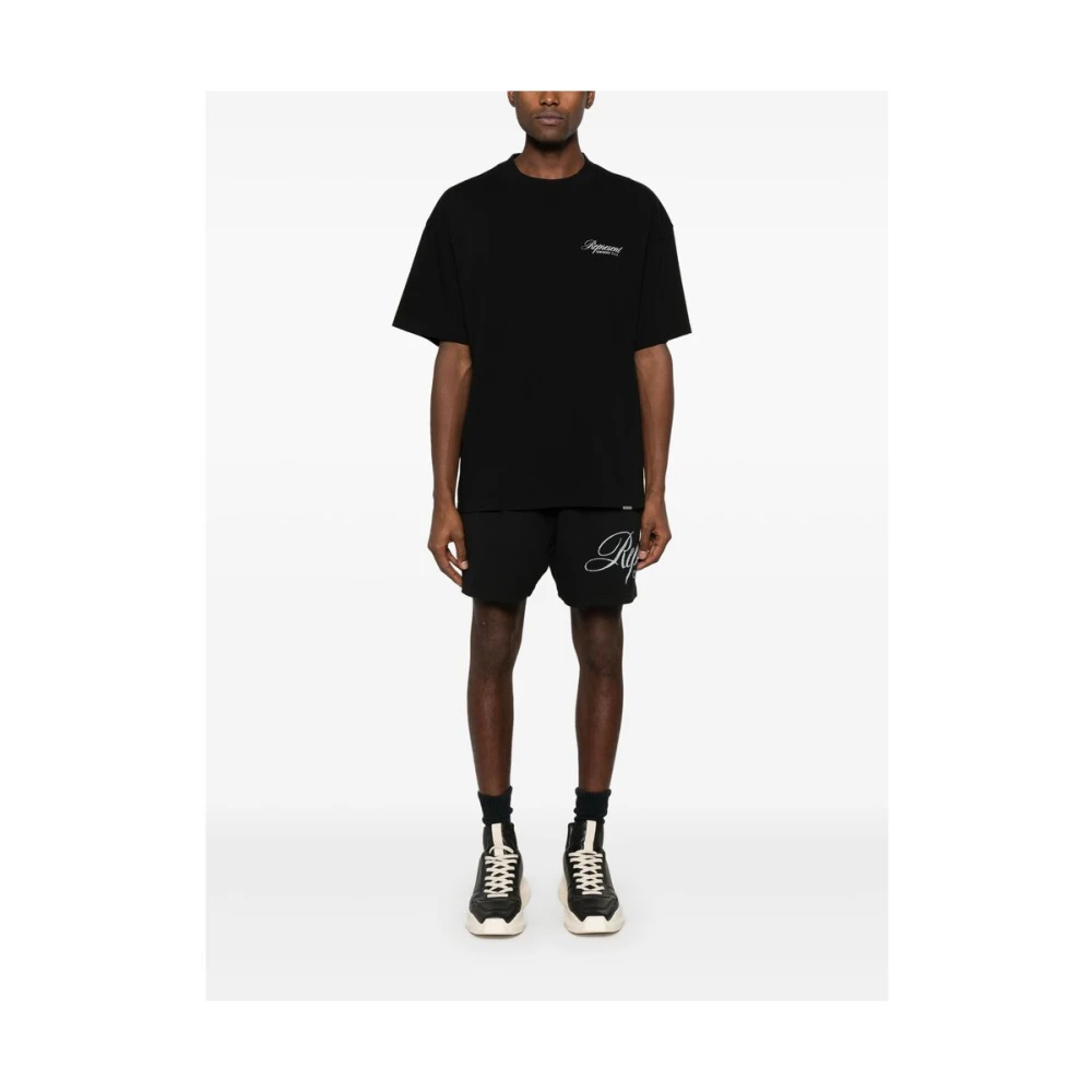 Represent Mesh Design Elastische Shorts Black Heren