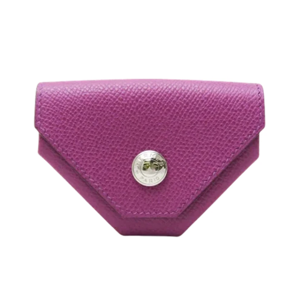 Hermès Vintage Pre-owned Leather wallets Purple Dames
