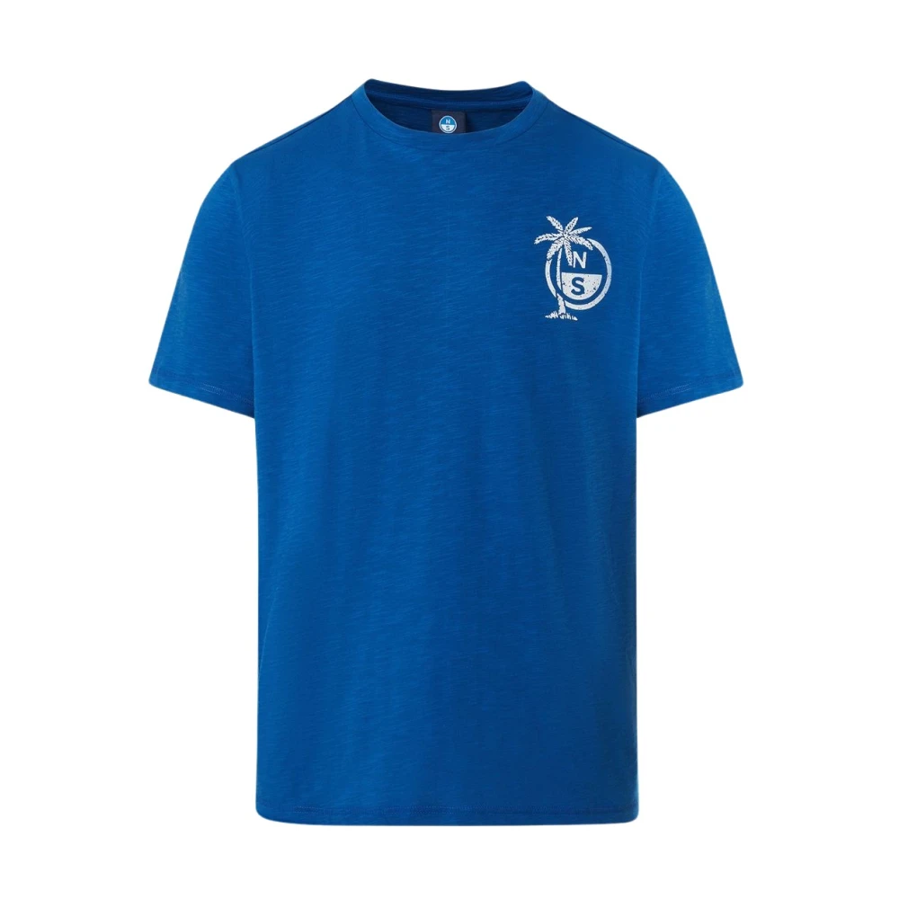 North Sails Palmprint T-shirt Blue Heren