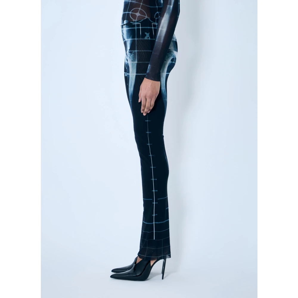 Jean Paul Gaultier Squeletor Mesh Broek Black Dames
