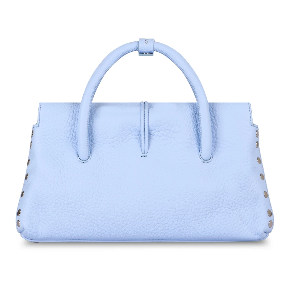 Zanellato Gestikte Leren Handtas Blue Dames