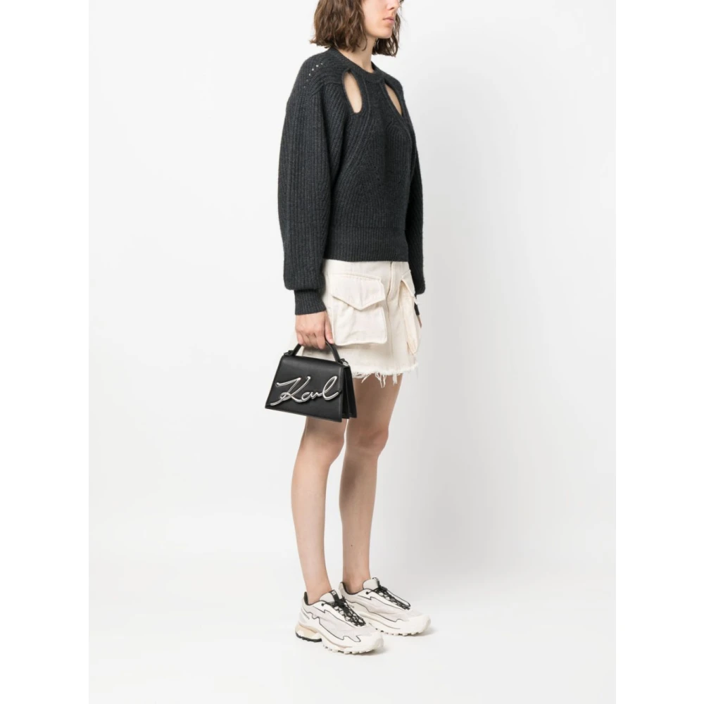 Karl Lagerfeld Crossbody S Zwart Logo Zilver Black Dames