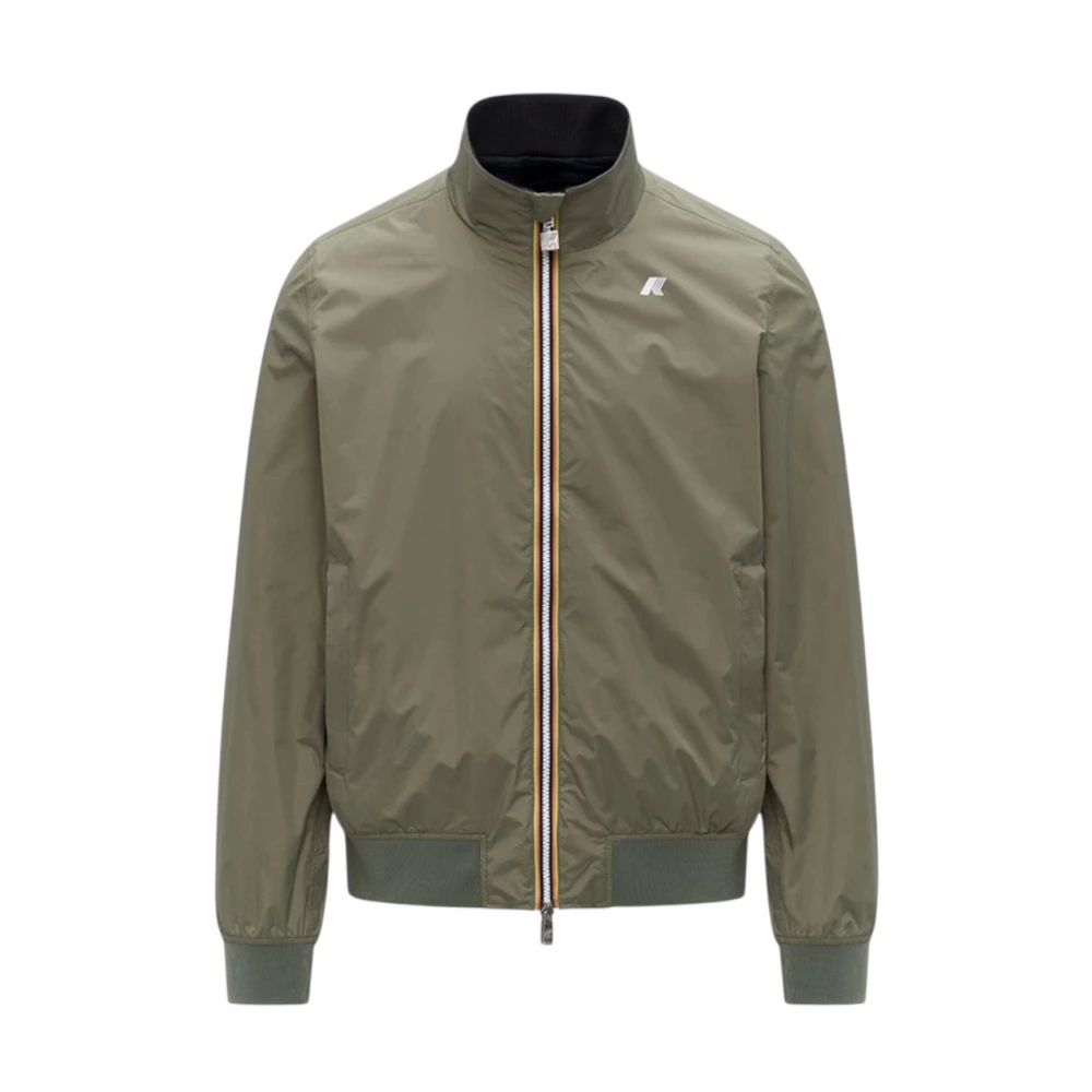 K-Way Men's Green Arsene Bomber - Bomber Jackets - M - Jackets
