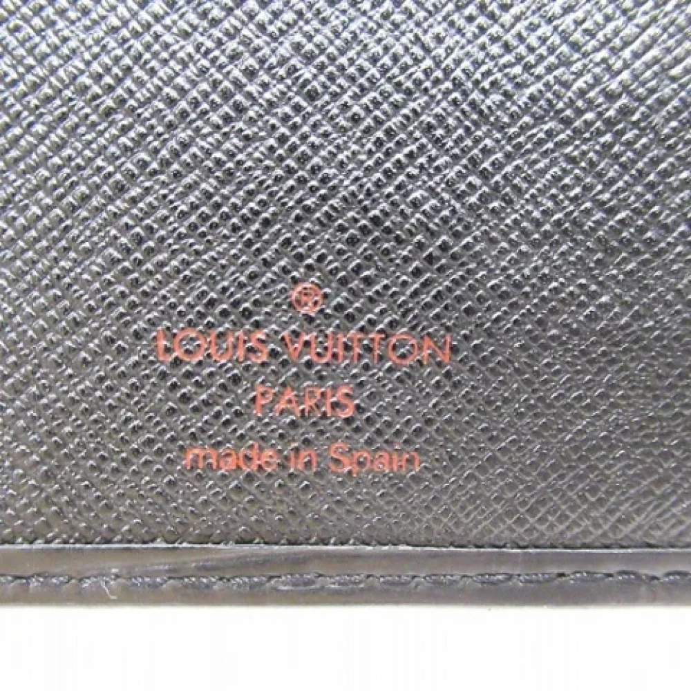 Louis Vuitton Vintage Pre-owned Leather wallets Black Heren