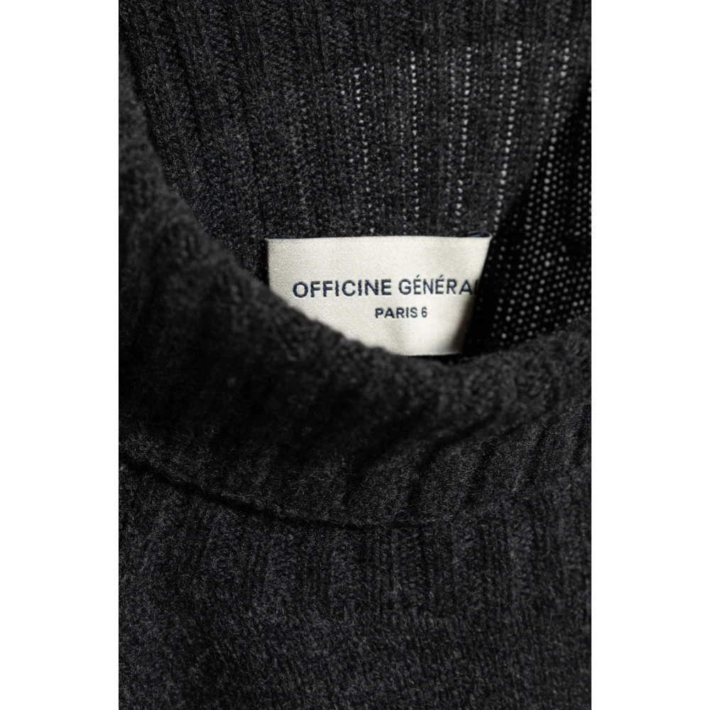Officine Générale Wollen Turtleneck Gray Heren