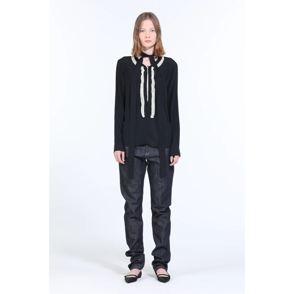 N21 Zwarte Herenoverhemd Black Dames