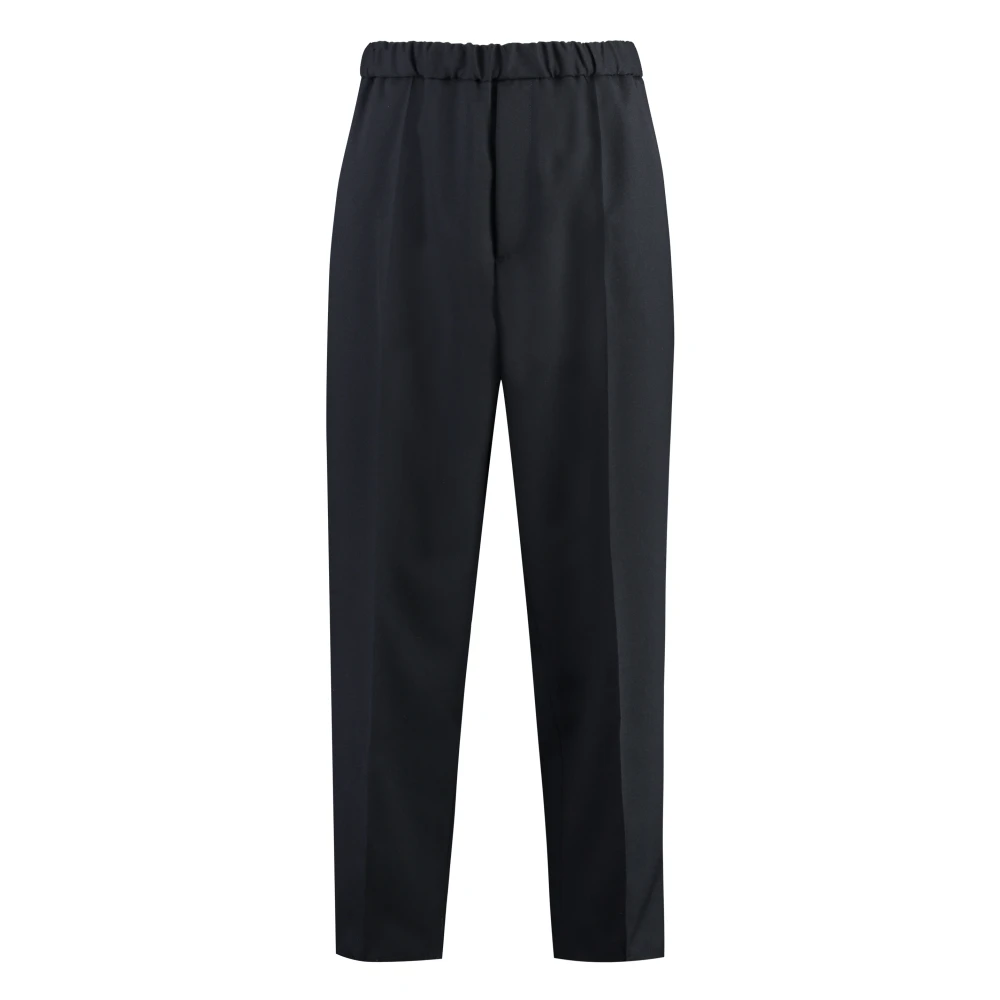 Jil Sander Uomo Blu Cropped Pants