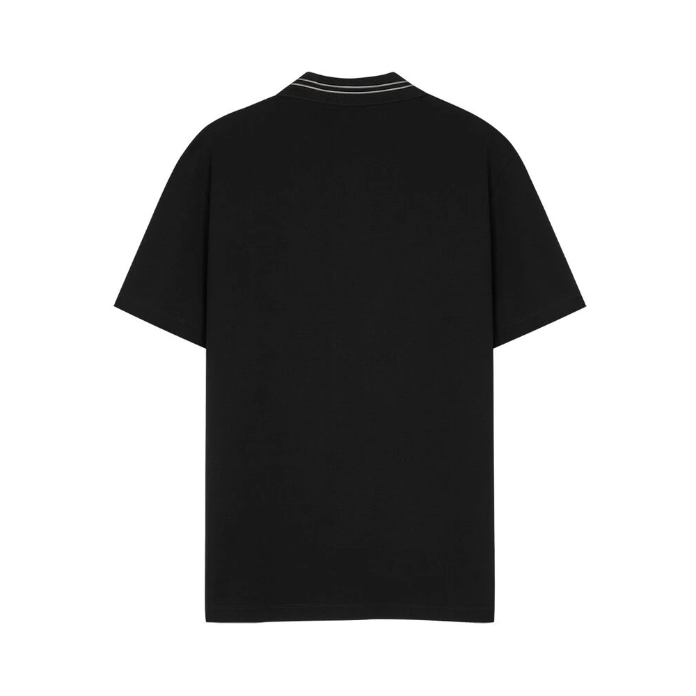Versace Zwarte Polokraag Trui Black Heren
