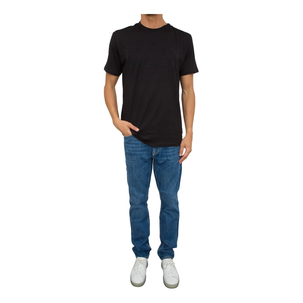 Philipp Plein Casual Katoenen T-Shirt Black Heren