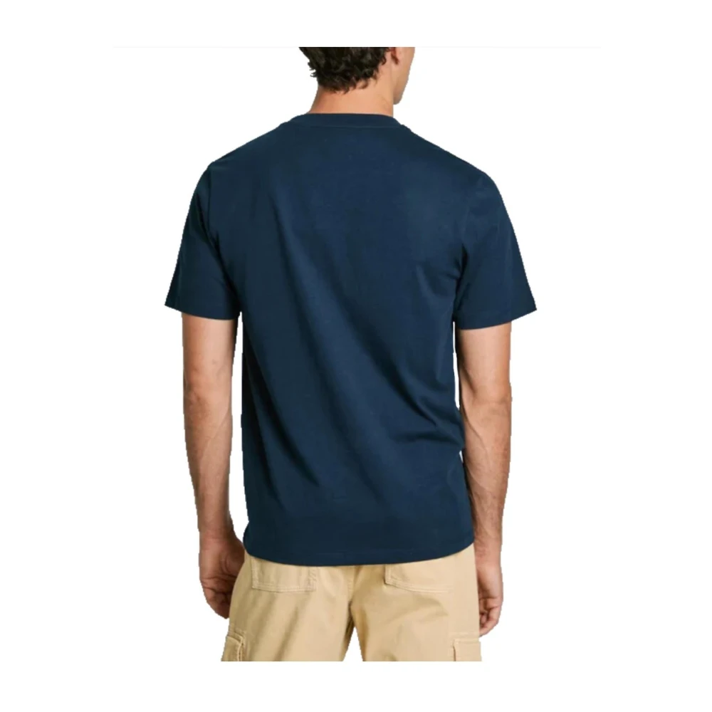 Pepe Jeans Grafische Print Heren T-shirt Blue Heren
