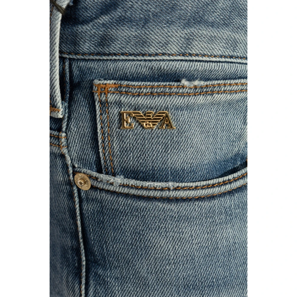 Emporio Armani Jeans met vintage effect Blue Heren