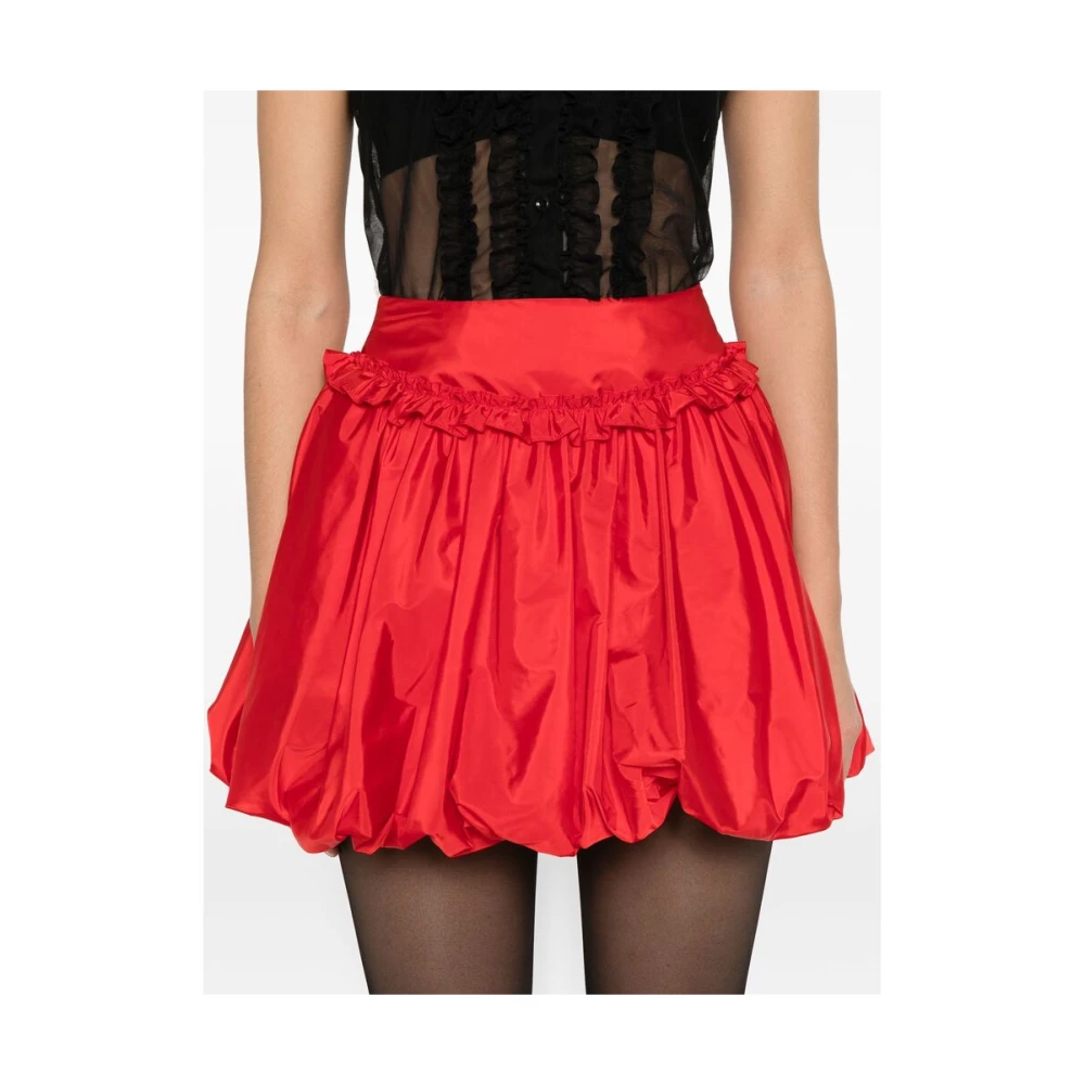Simone Rocha Gerimpelde klaprode rok Red Dames