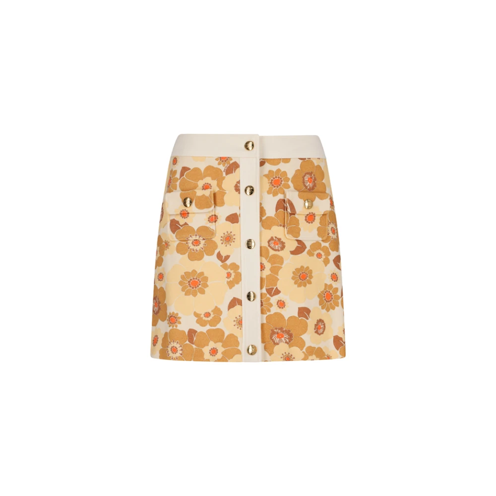 Celine Multicolor Trapeze Mini Skirt - Female - Short Skirts - Xs - Skirts