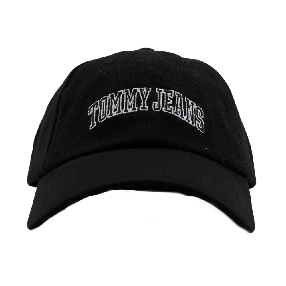 Tommy Jeans Varsity Caps voor een sportieve look Black Heren