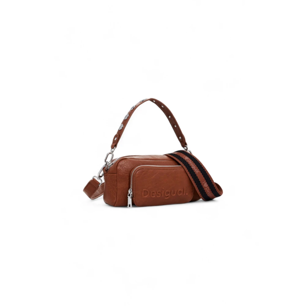 Desigual Half Logo Prades Dames Tas Brown Dames