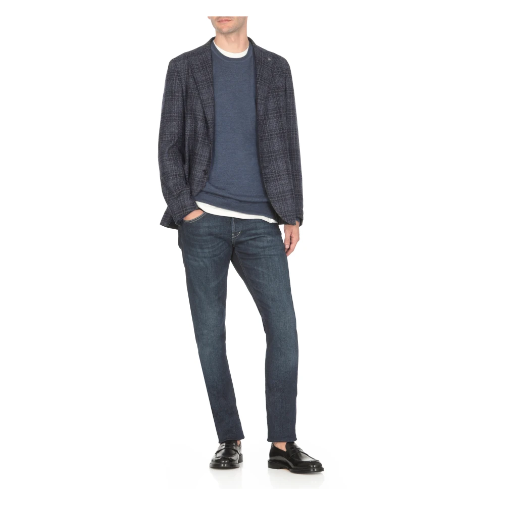 Tagliatore Jassen Blauw Blue Heren