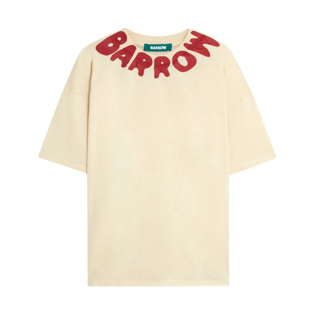 Barrow Beige T-Shirts, Male, M, Jersey T-Shirt