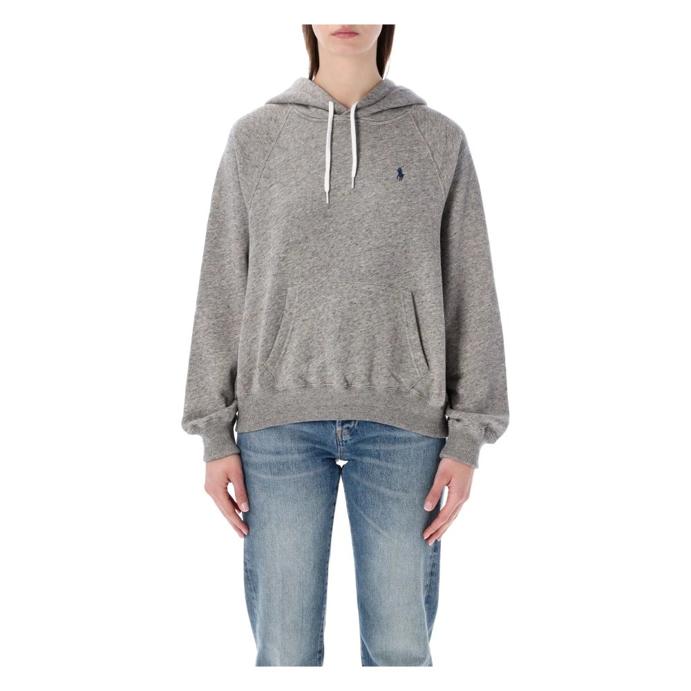 Polo Ralph Lauren Women's Gray Hoodies, M, Classic Hoodie