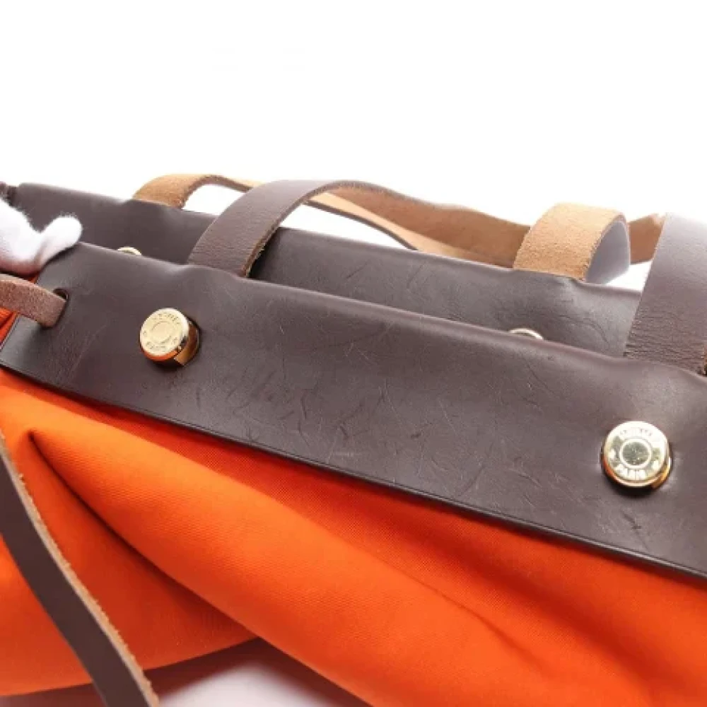 Hermès Vintage Pre-owned Fabric totes Orange Dames