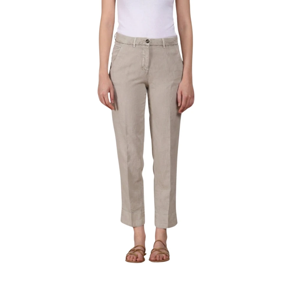 Mason's Kvinno Grå Byxor Dam, Xs, Bomull, New York Carrot Chino Pants