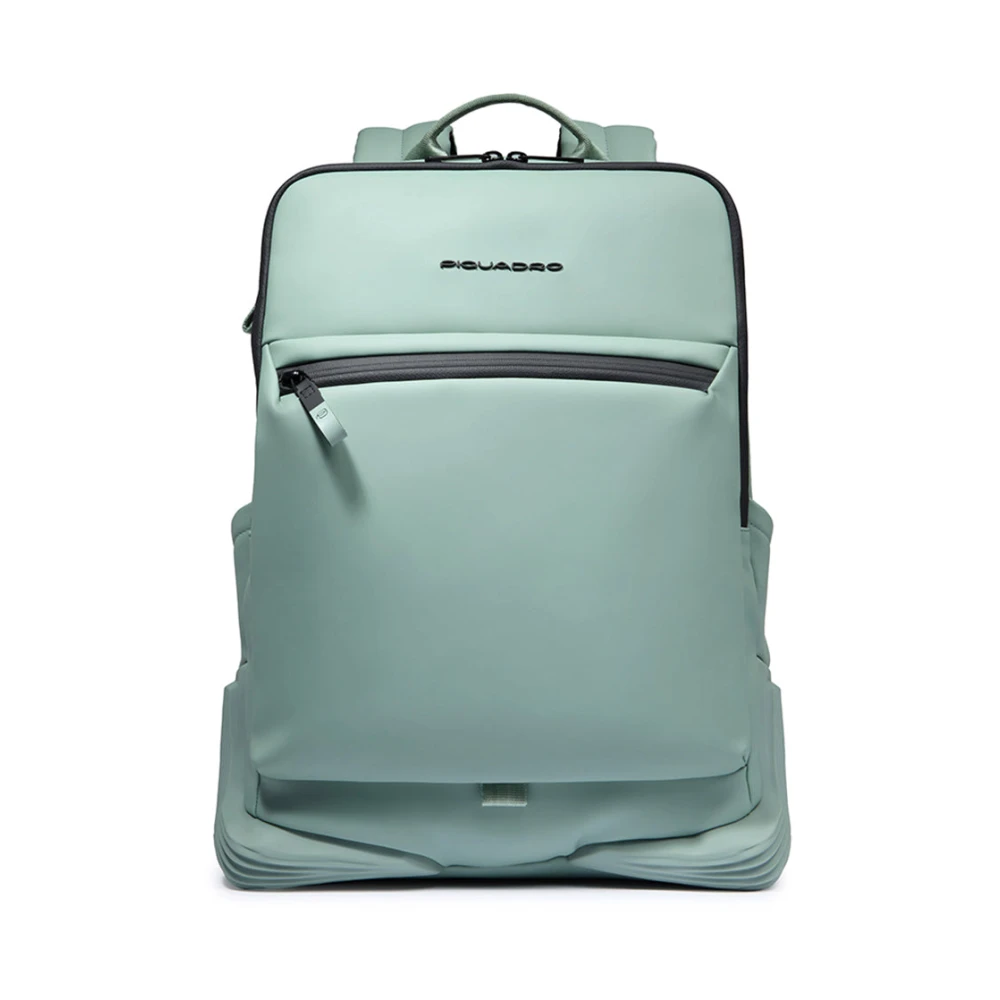 Piquadro Homme Vert Sacs, Taille: One Size Sac À Dos Déperlant Pour Ordinateur 14"