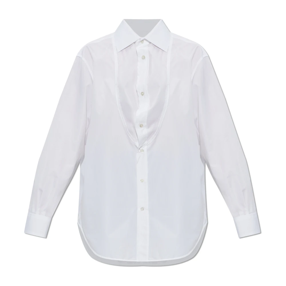 Maison Margiela Women's White Cotton Shirt - Shirts - Xs - Blouses & Shirts