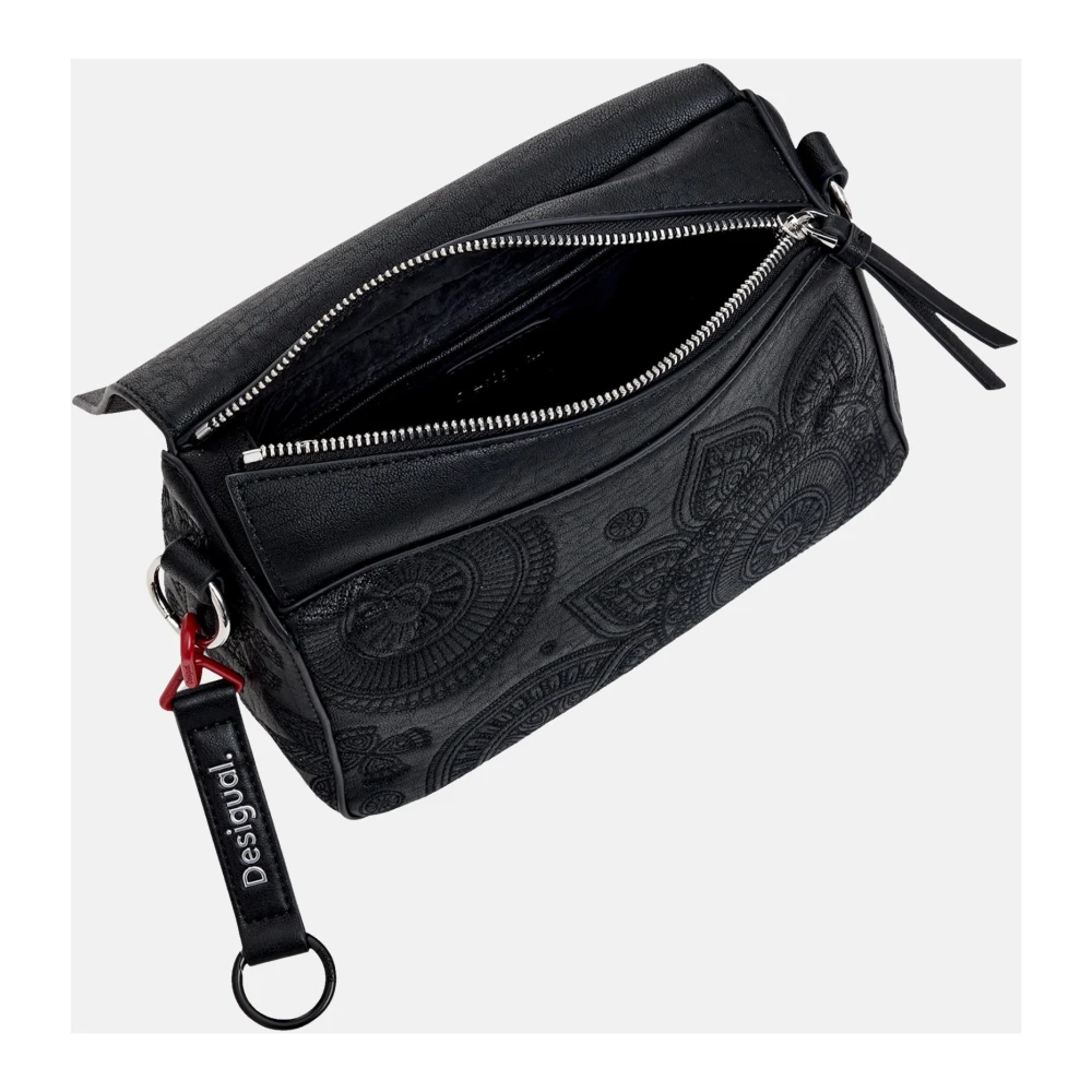 Desigual Elegante Schoudertas met Uniek Design Black Dames