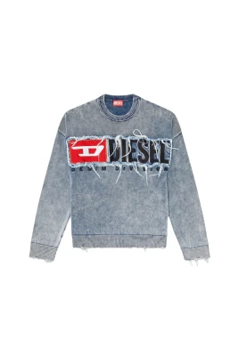 Denim Distressed K-Fronzi Sweater