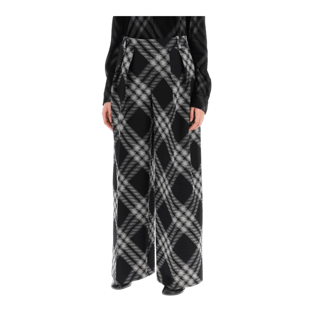 Burberry Wide Trousers Multicolor Dames