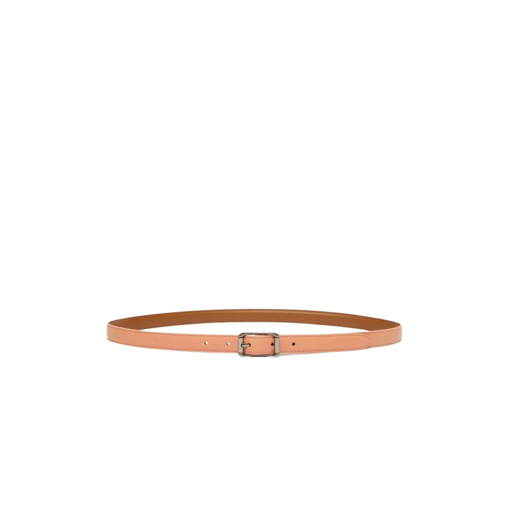 Max Mara Weekend Elegante Leren Riem met Omkeerbaar Ontwerp Pink Dames