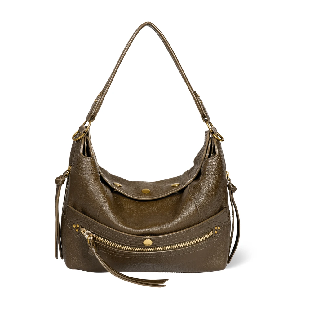Jérôme Dreyfuss Bruine Baguette Hobo Crossbody Tas Brown Dames