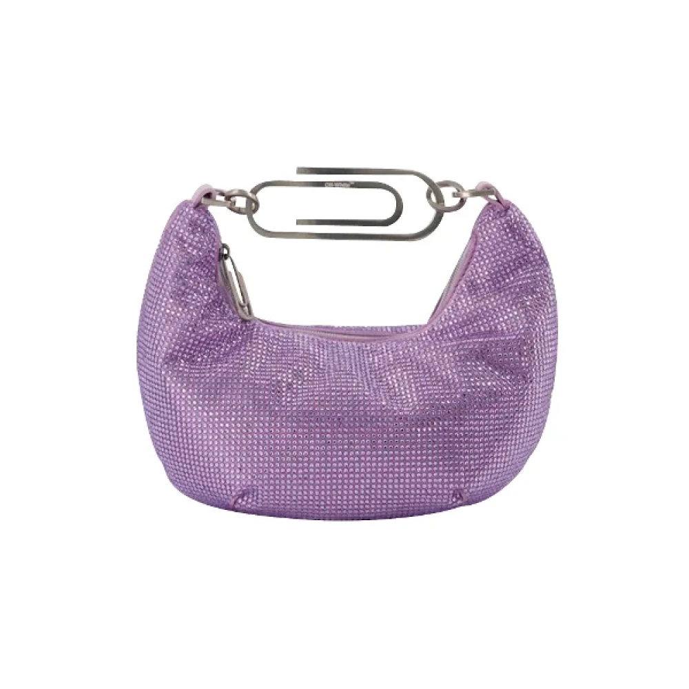 Off White Fabric handbags Purple Dames