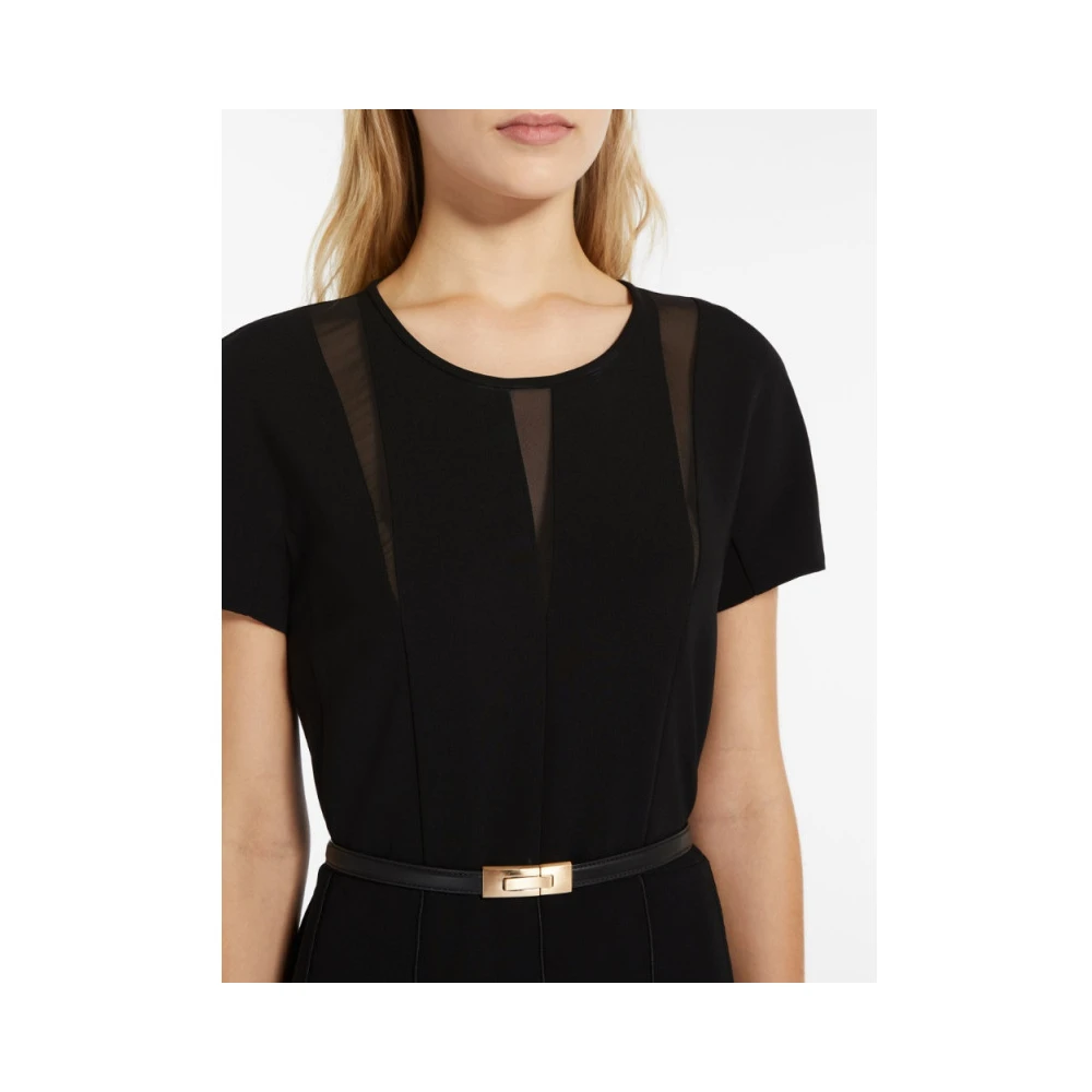 Max Mara Elegante Array Jurk Black Dames
