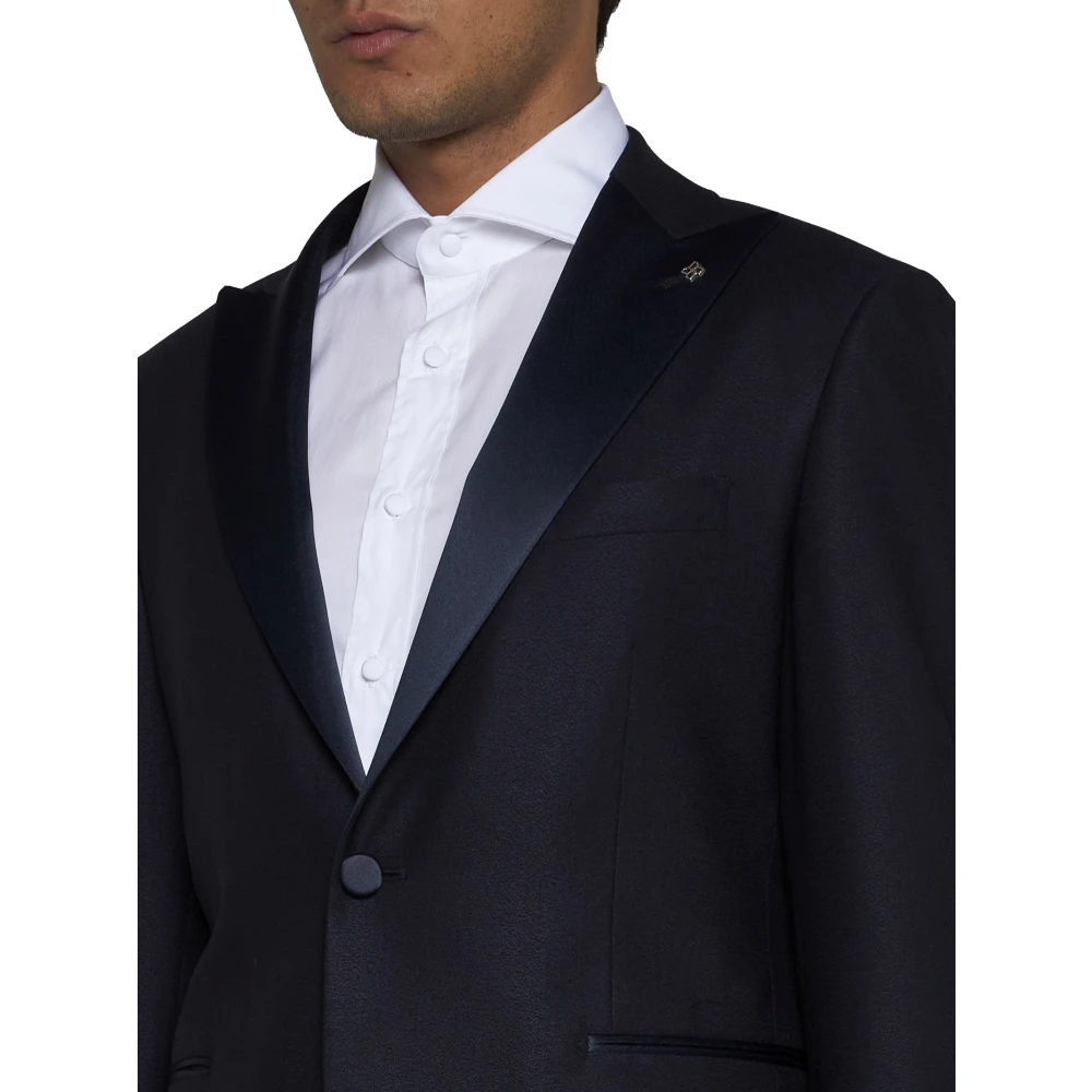 Tagliatore Blauwe Jurk Collectie Blue Heren