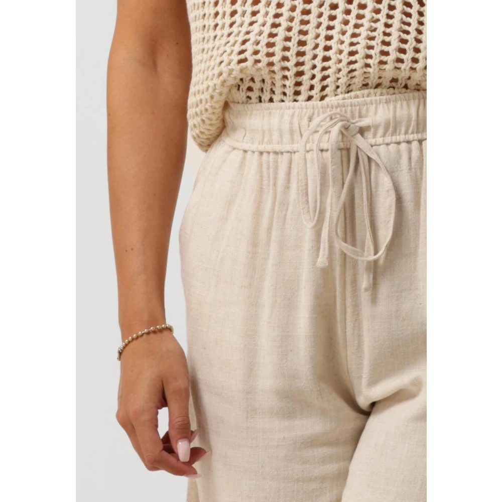 Y.A.S Beige High Waist Shorts Beige Dames