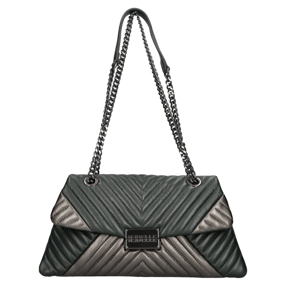 Rebelle Femme Vert Sacs, Taille: One Size Alexis Met Leather Bag