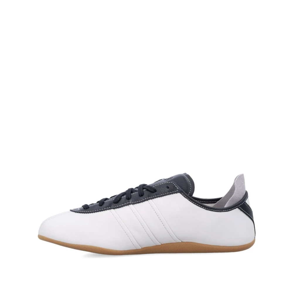 Y-3 Grijze Leren Sneakers Tokyo Stijl Heren Schoenen Grijs