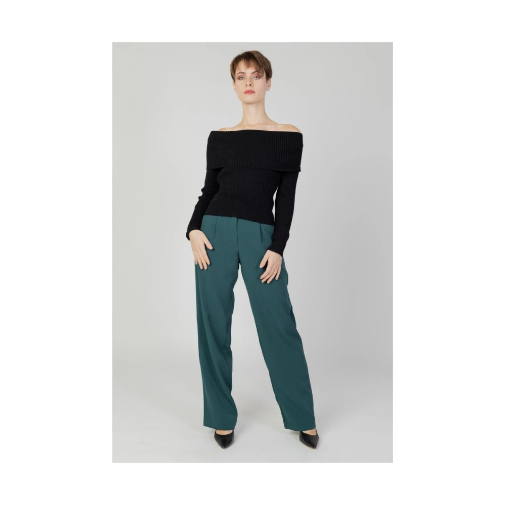 Only Zwarte Viscose Trui Herfst Winter Collectie Black Dames
