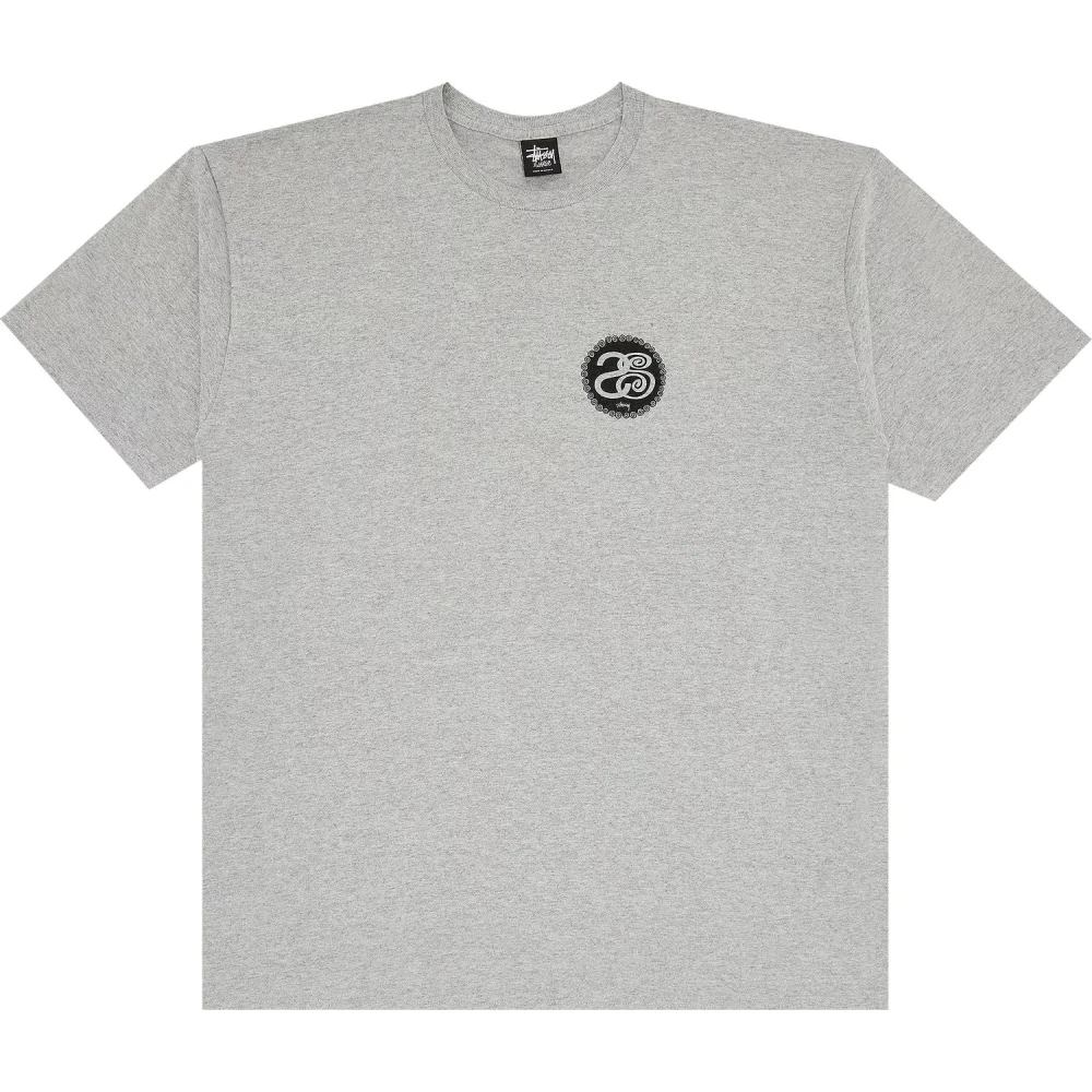 Stüssy Irie Roots Heather Grey T-shirt Gray Heren