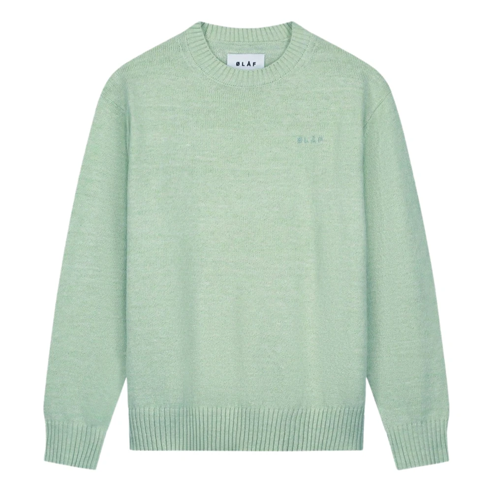Olaf Hussein Essential Knit Trui Lichtgroen Green Heren
