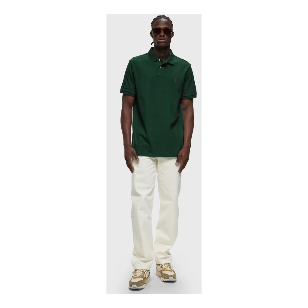 Ralph Lauren Polo Korte Mouw College Groen Green Heren