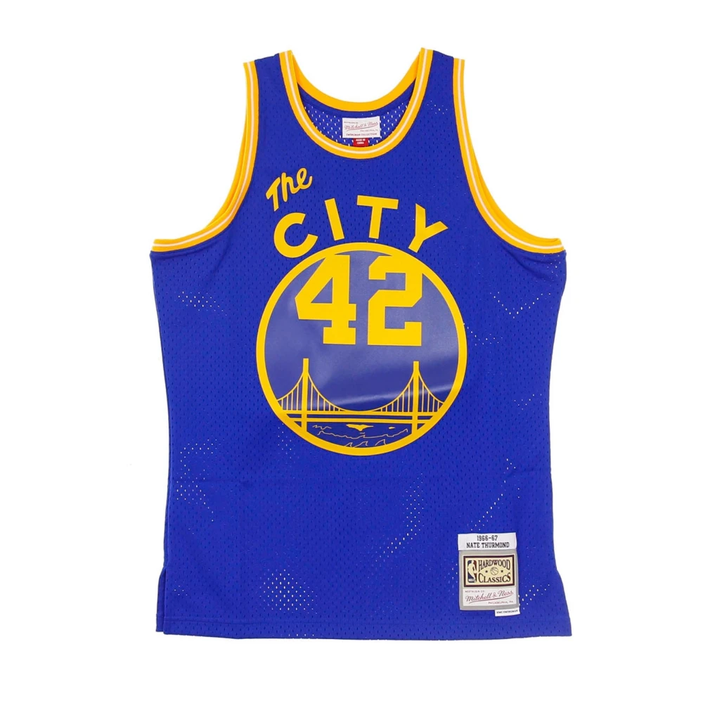 Mitchell & Ness Retro NBA Basketbal Tanktop Blue Heren