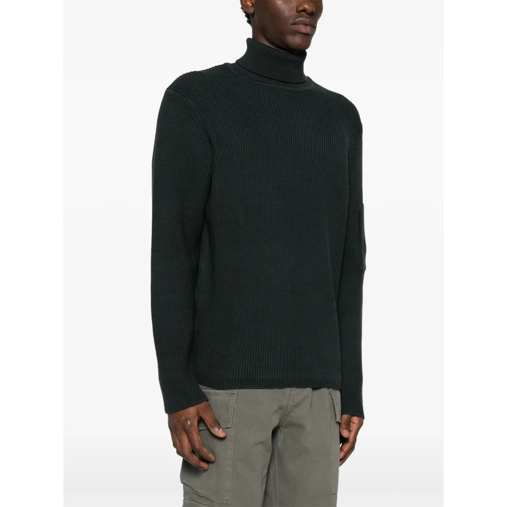 C.P. Company Hoge hals rechte snit sweaters Black Heren