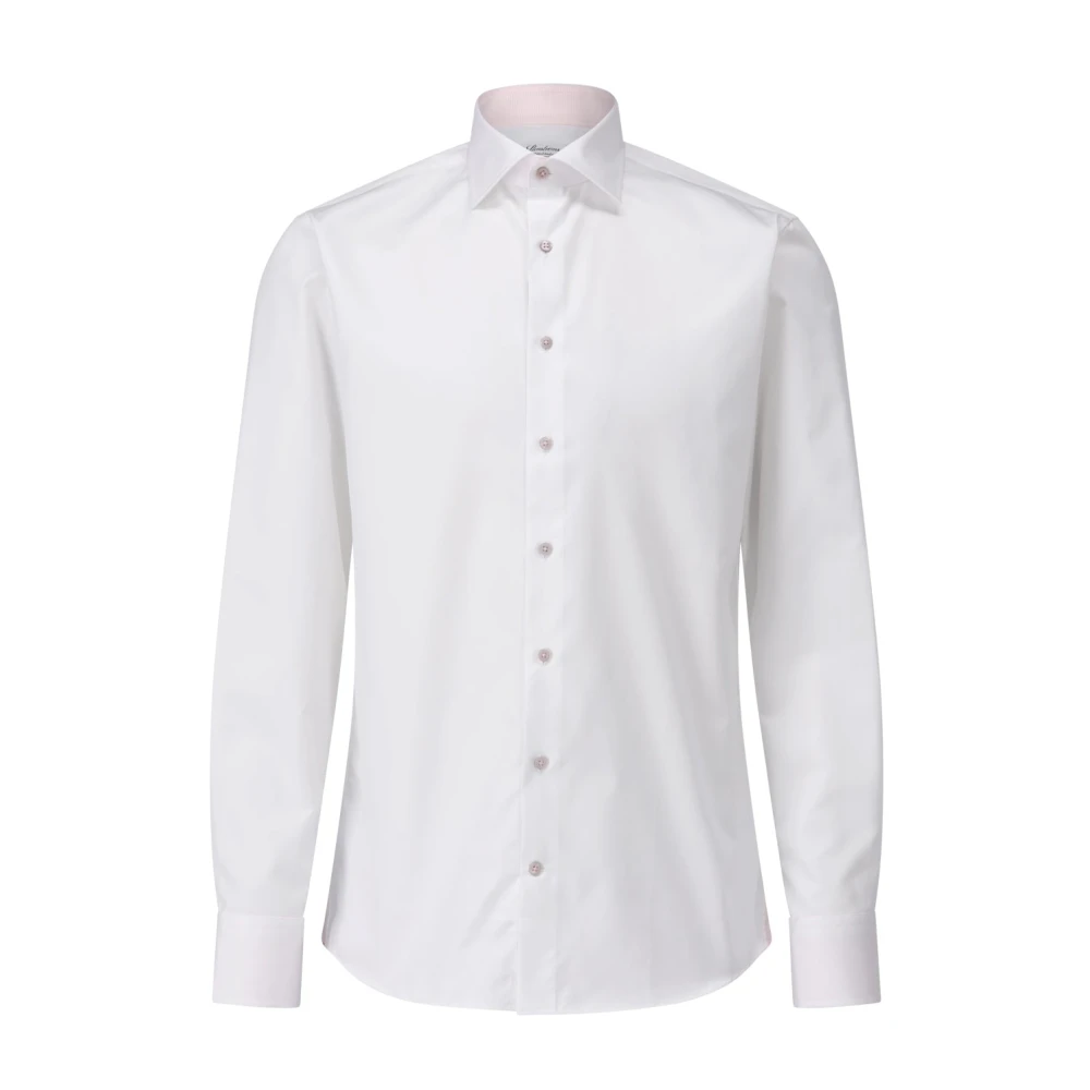 Stenströms Casual Overhemd in Blauw Geruit Patroon White Heren