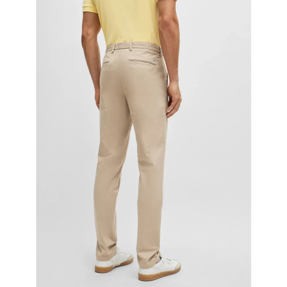 Hugo Boss Beige Open Trousers Beige Heren