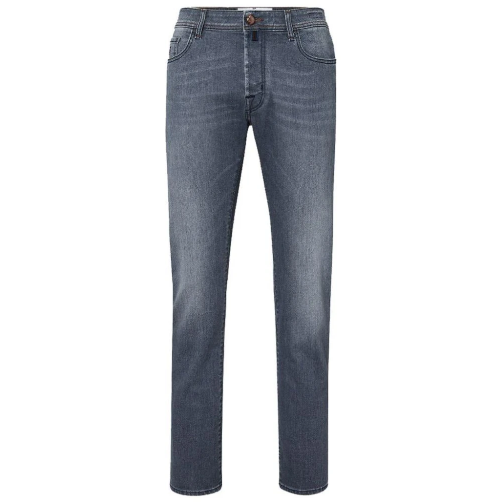 Jacob Cohën Grijze Bard Jeans met Rode Stiksels Blue Heren
