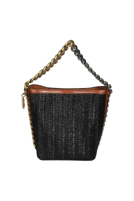 Tweed Handväska med Kedjehandtag