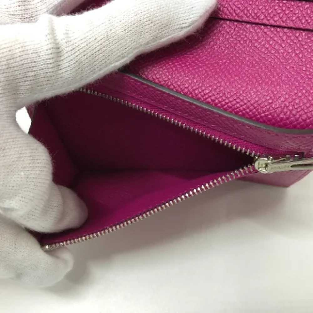 Hermès Vintage Pre-owned Leather wallets Purple Dames