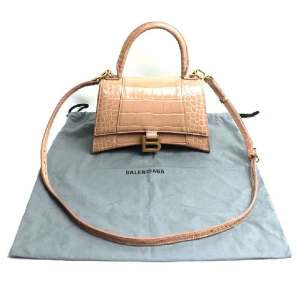 Balenciaga Vintage Pre-owned Leather shoulder-bags Beige Dames